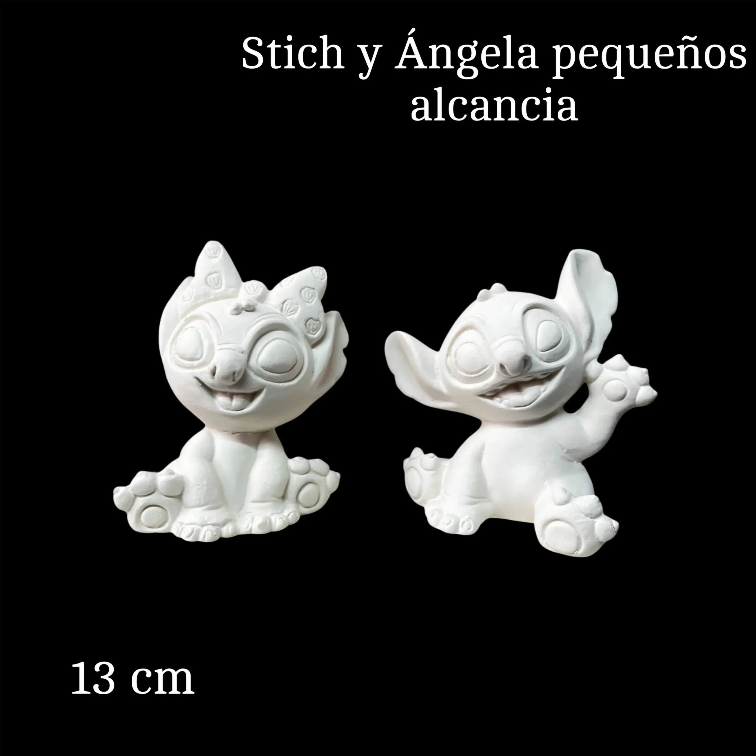 stich y angela pequeños alcancia